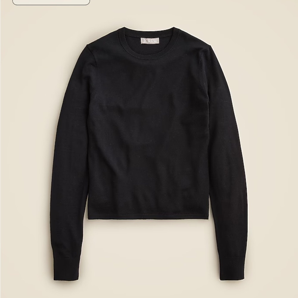 J crew Carolyn fitted crewneck sweater in merino wool